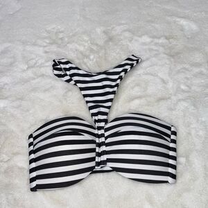 MIKOH Padded Bandeau High Neck Bikini Top Size Small